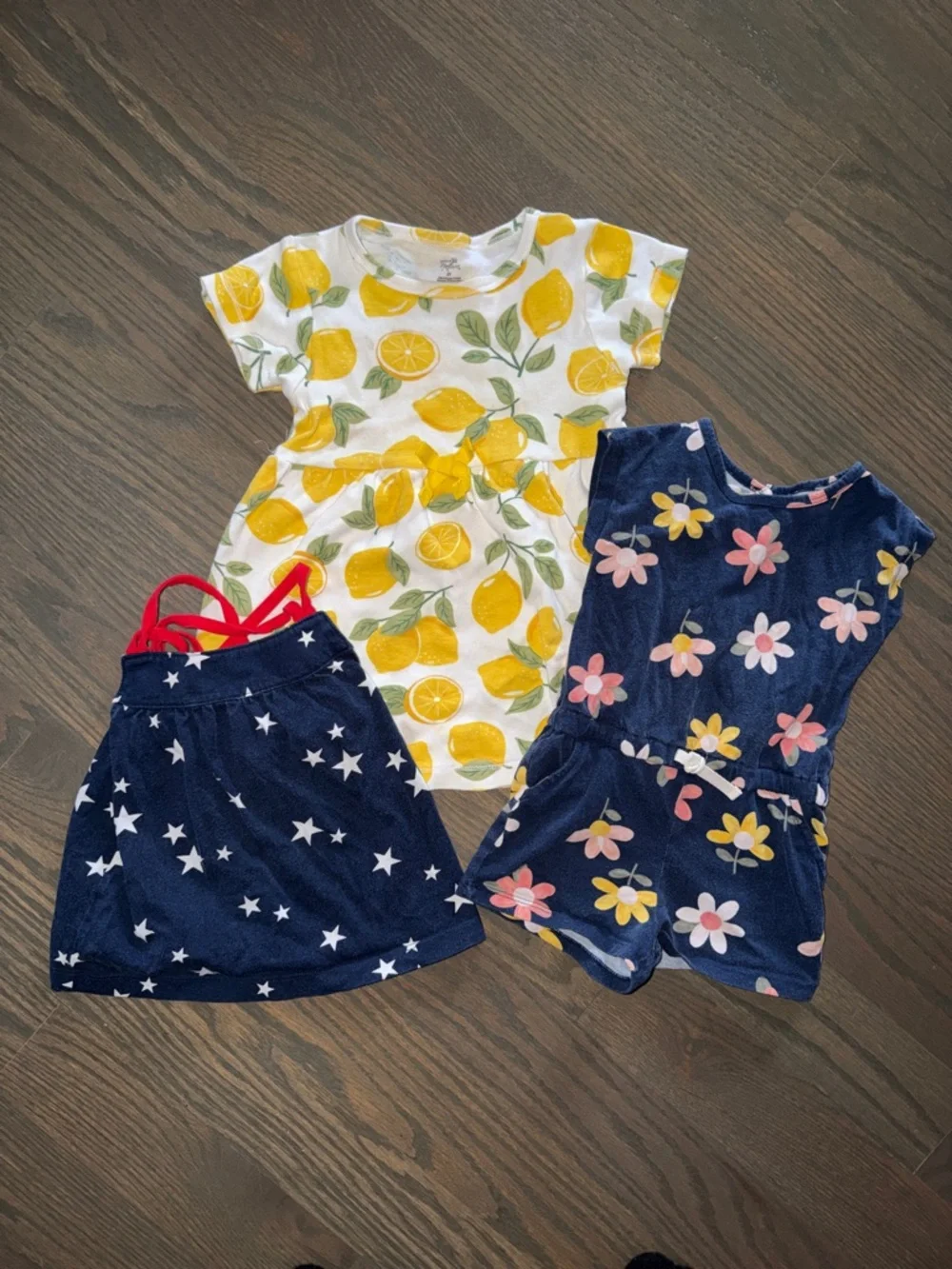3-Piece Toddler Girl Summer Bundle | 2T | Carter’s + Touched by Nature